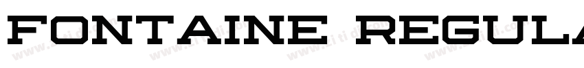Fontaine Regular字体转换